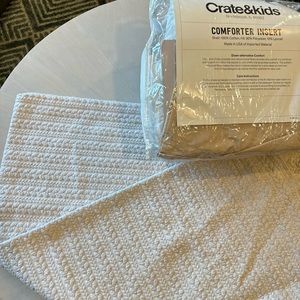 handmade toddler duvet cover with crate & kids insert